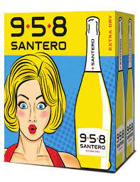 Offerta Santero 958 Pop Art Extradry + Bicchieri Gialli