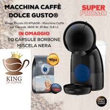 Macchina Caffè Capsule Nescafé Dolce Gusto KRUPS PICCOLO XS Nera +